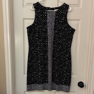 Michael Kors Black and White Mini Dress
